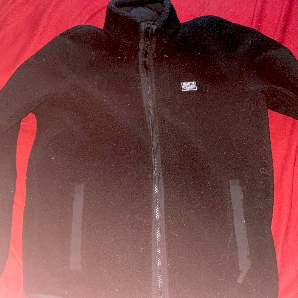 Hollister fuzzy jacket
